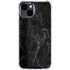Black Marble iPhone 15 Clear Case